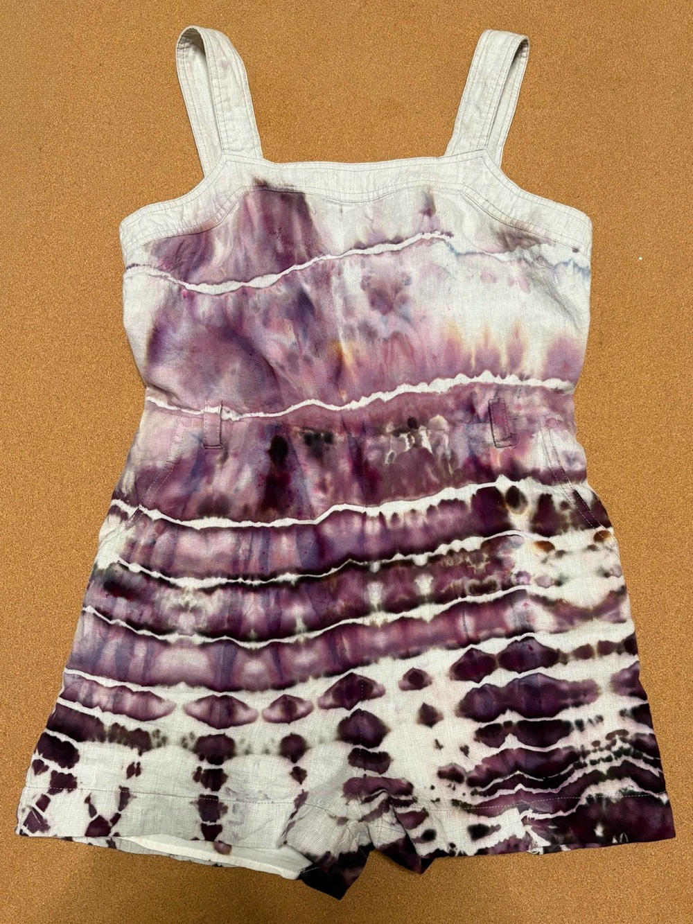 Hand dyed Amethyst Romper - Picture 2 of 3